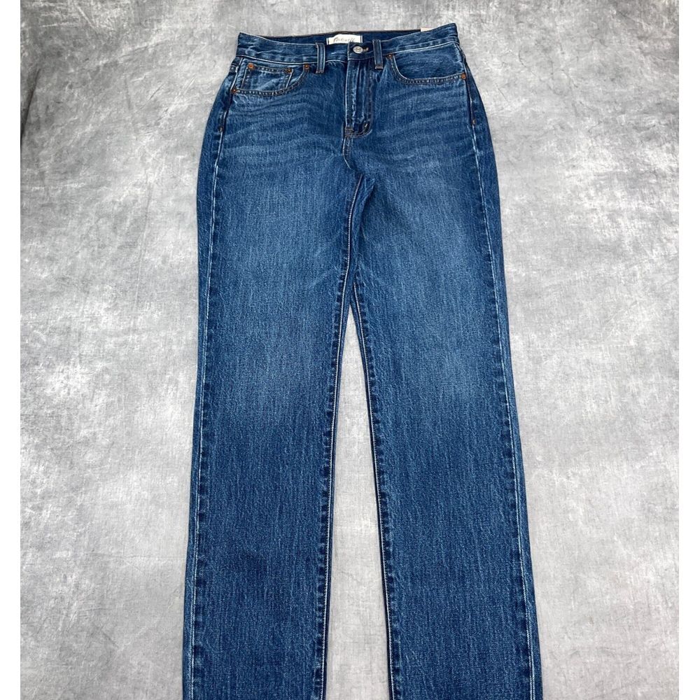 Madewell Jeans Women 28W 31L Blue Perfect Vintage High Rise Taper Cotton NWT
